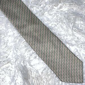 Bruno Piatelli Neck Tie Green And Brown 100% Silk Handmade